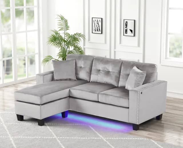 Messi Grey - Reversible Sectional  | image 1