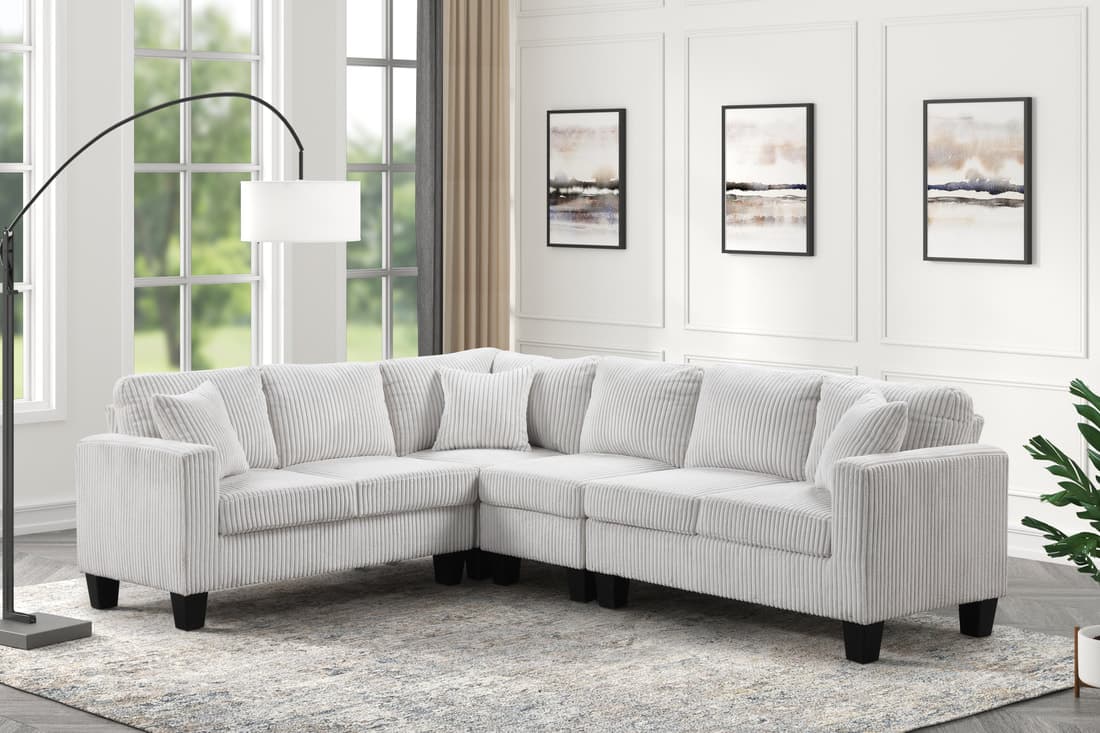 Logan - Reversible Sectional (Cord Fabric)  | image 2