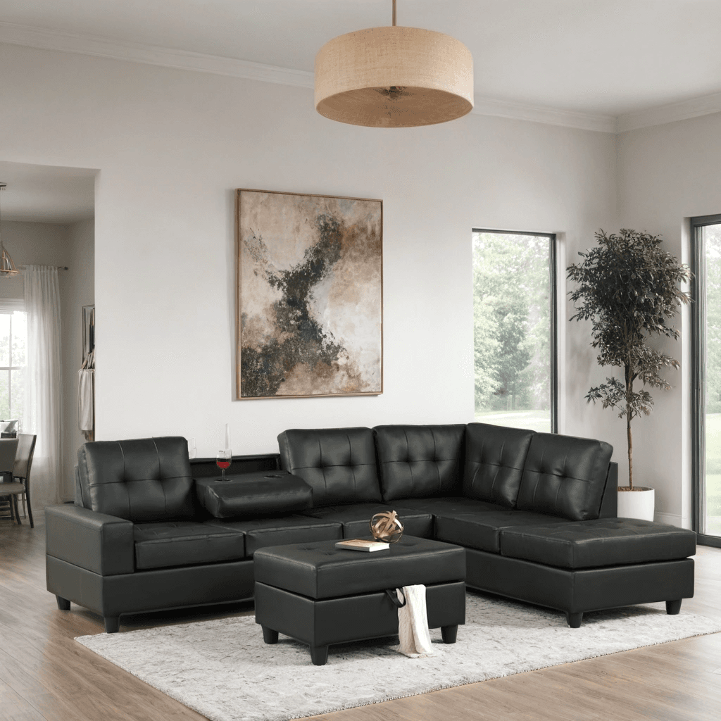 Heights Reversible Sectional + Ottoman Set  | image 1