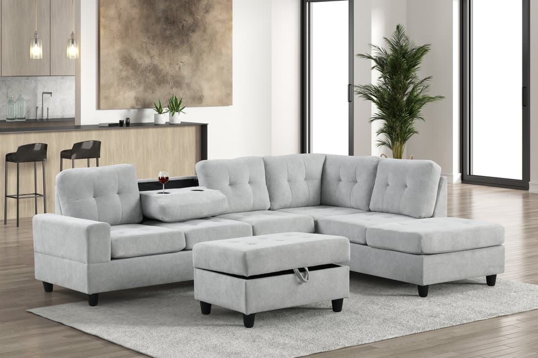 41Heights Reversible Sectional + Ottoman  | image 1