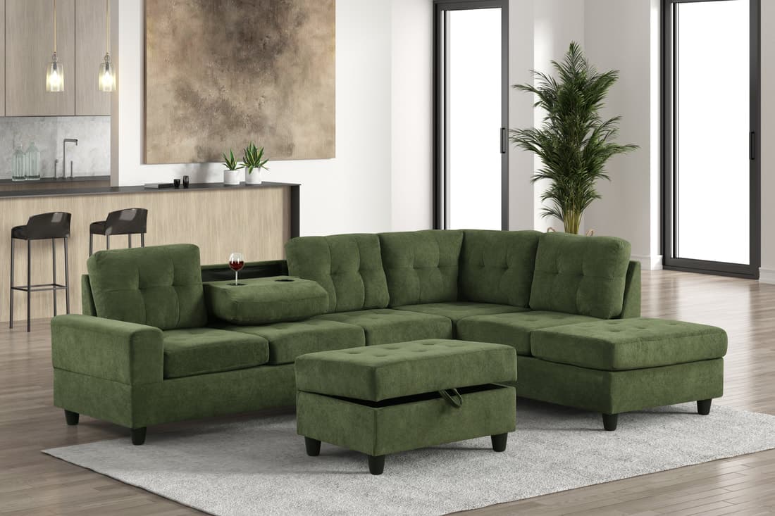 42Heights Reversible Sectional + Ottoman  | image 1