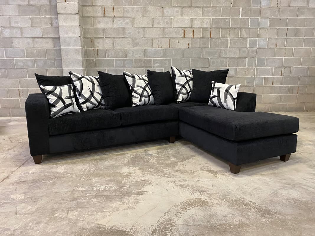 110 - BLACK Sectional  | image 1