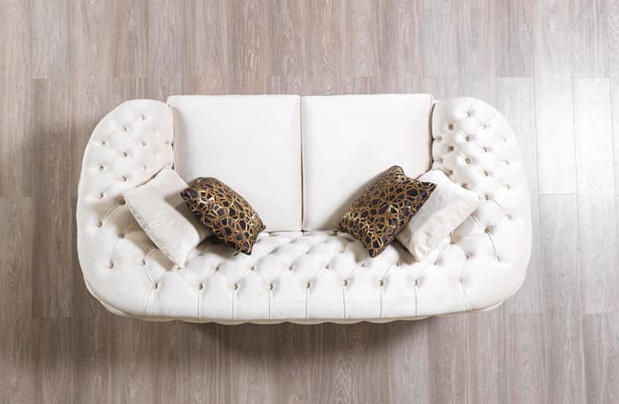 Lupino Ivory Velvet Sofa 95" & Loveseat 82"  | image 5