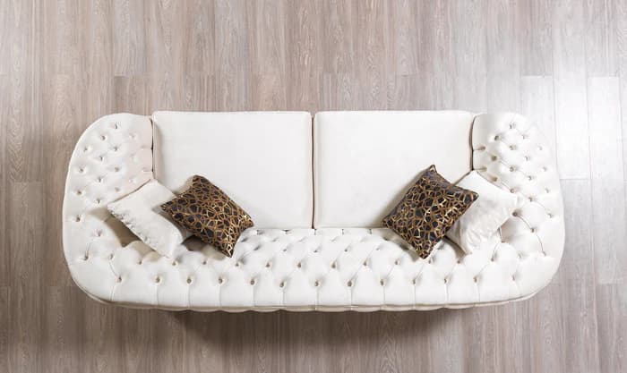 Lupino Ivory Velvet Sofa 95" & Loveseat 82"  | image 6