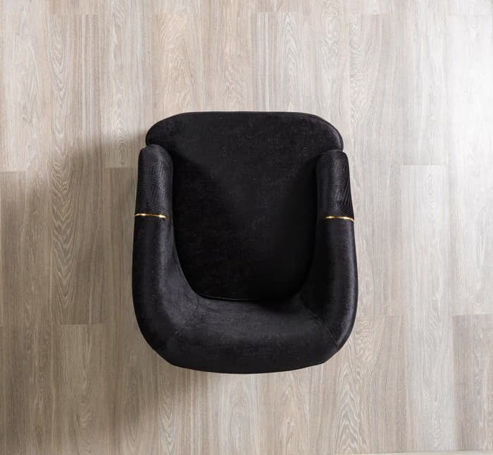 Santana Black Velvet Chair  | image 2