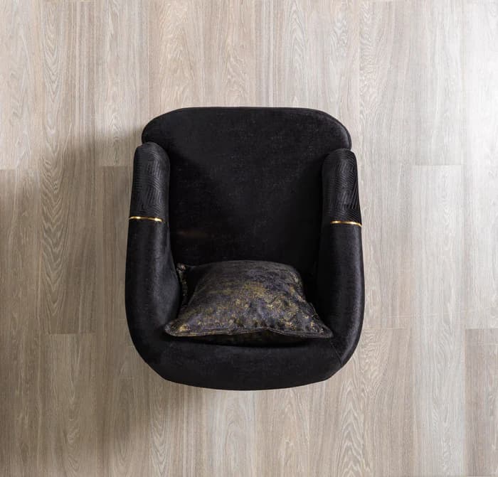Santana Black Velvet Chair  | image 3