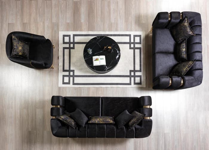 Santana Black Velvet Chair  | image 4