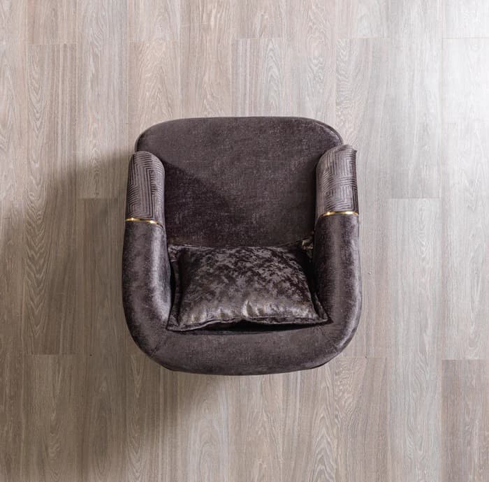 Santana Smoke Velvet Chair  | image 3