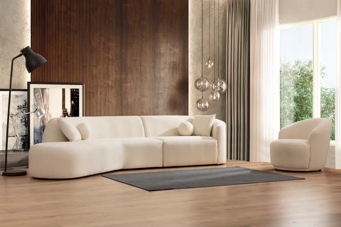 Bonita Ivory Boucle Accent Chair  | image 3