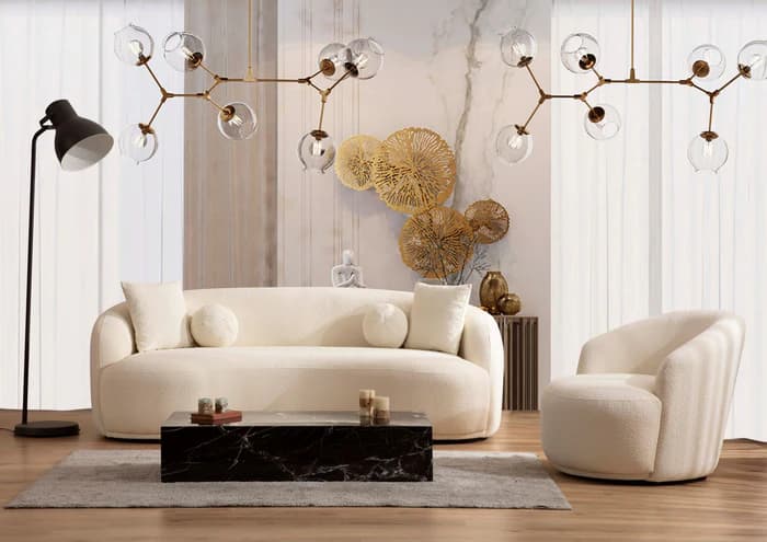 Bonita Ivory Boucle Sofa  | image 7