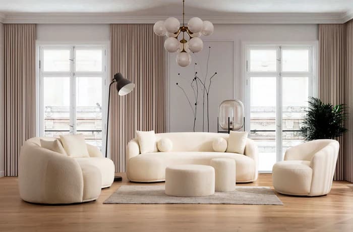 Bonita Ivory Boucle Sofa  | image 9