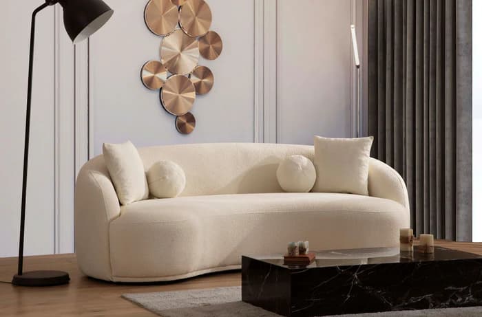 Bonita Ivory Boucle Sofa  | image 10