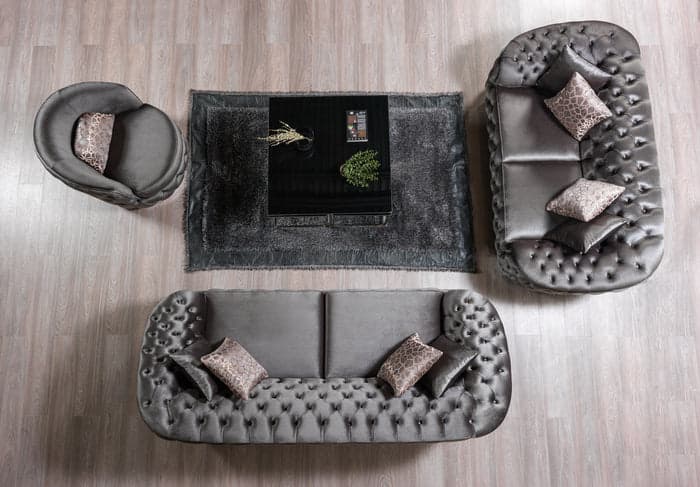 Lupino Gray Velvet Chair  | image 6