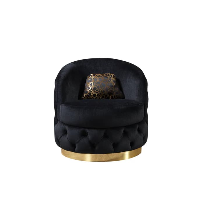 Lupino Black Velvet Chair  | image 5