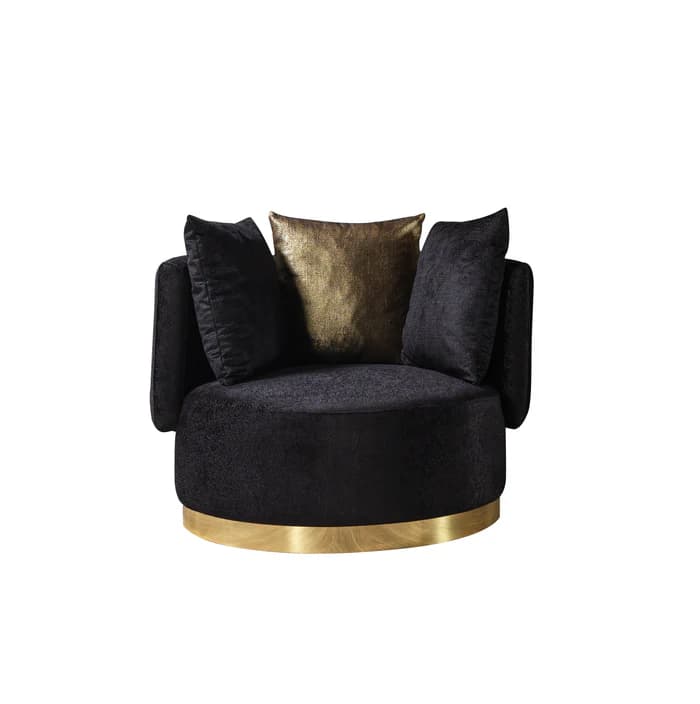 Michelle Black Velvet Chair  | image 5
