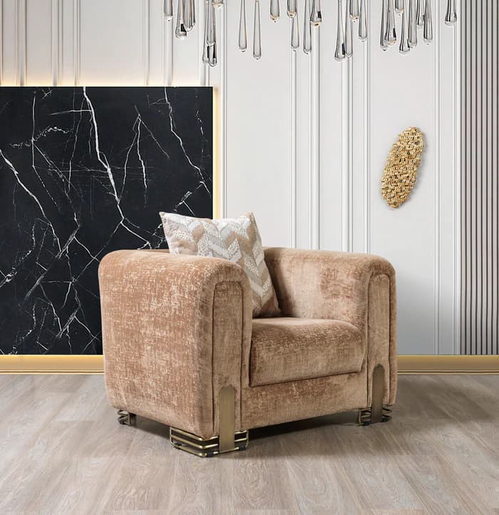 Brenda Coffee Boucle Chair  | image 1