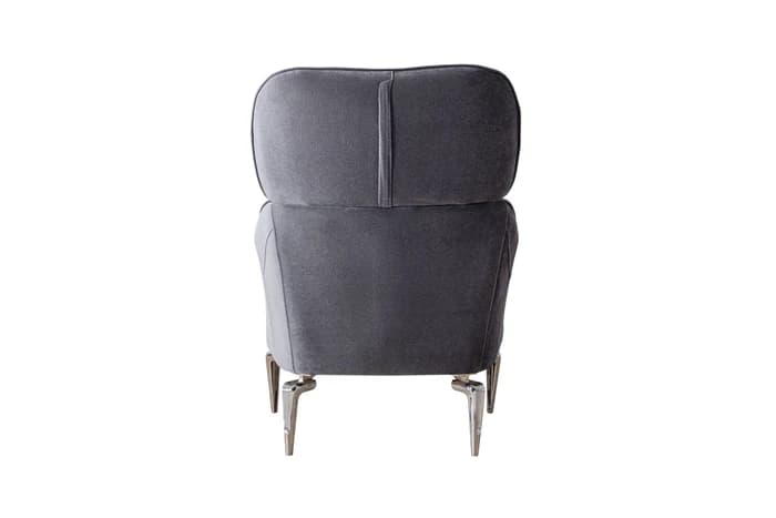 Angela Gray Velvet Chair  | image 3