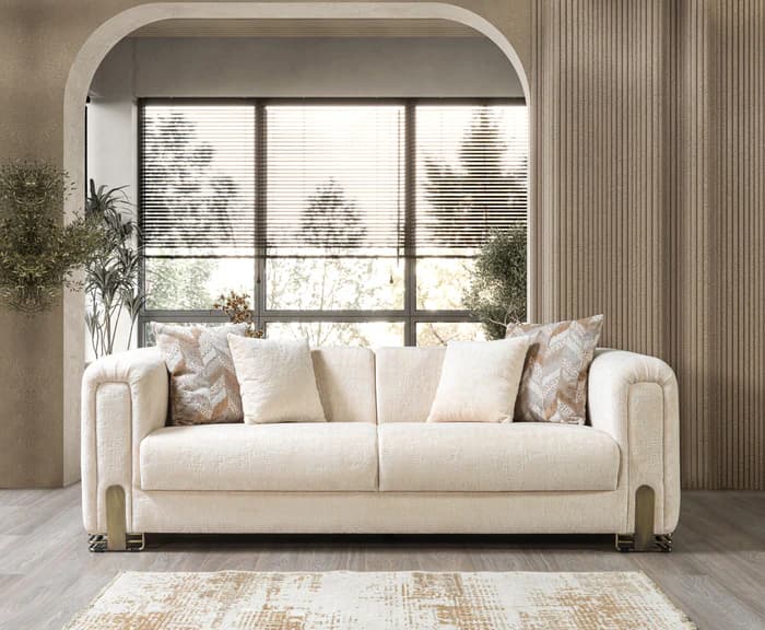 Brenda Ivory Boucle Sofa 93" & Loveseat 71"  | image 7