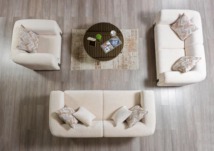 Brenda Ivory Boucle Sofa 93" & Loveseat 71"  | image 8