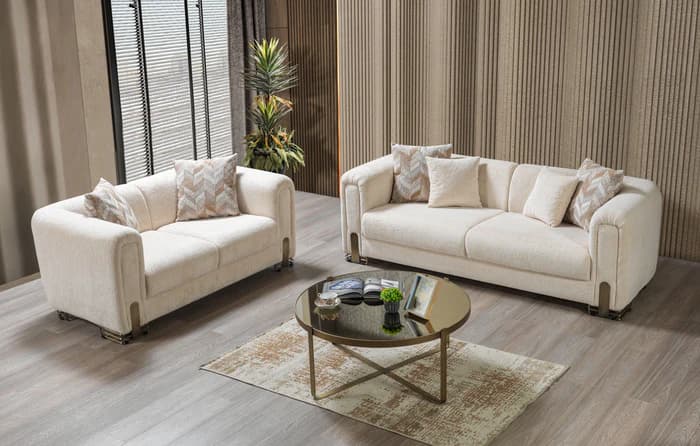 Brenda Ivory Boucle Sofa 93" & Loveseat 71"  | image 9