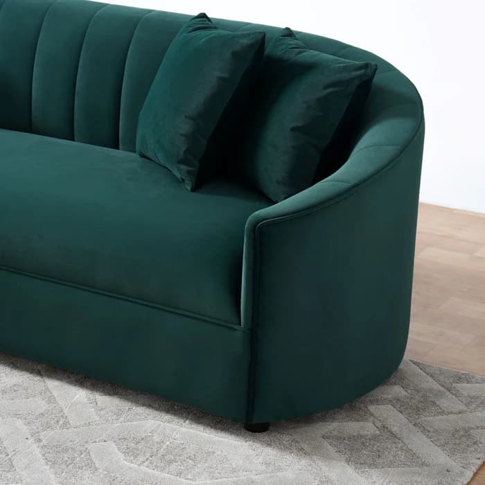 Kyle Green Velvet Sofa  | image 2
