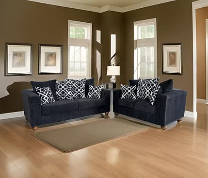 S305 Graphite Sofa and Loveseat  | image 1