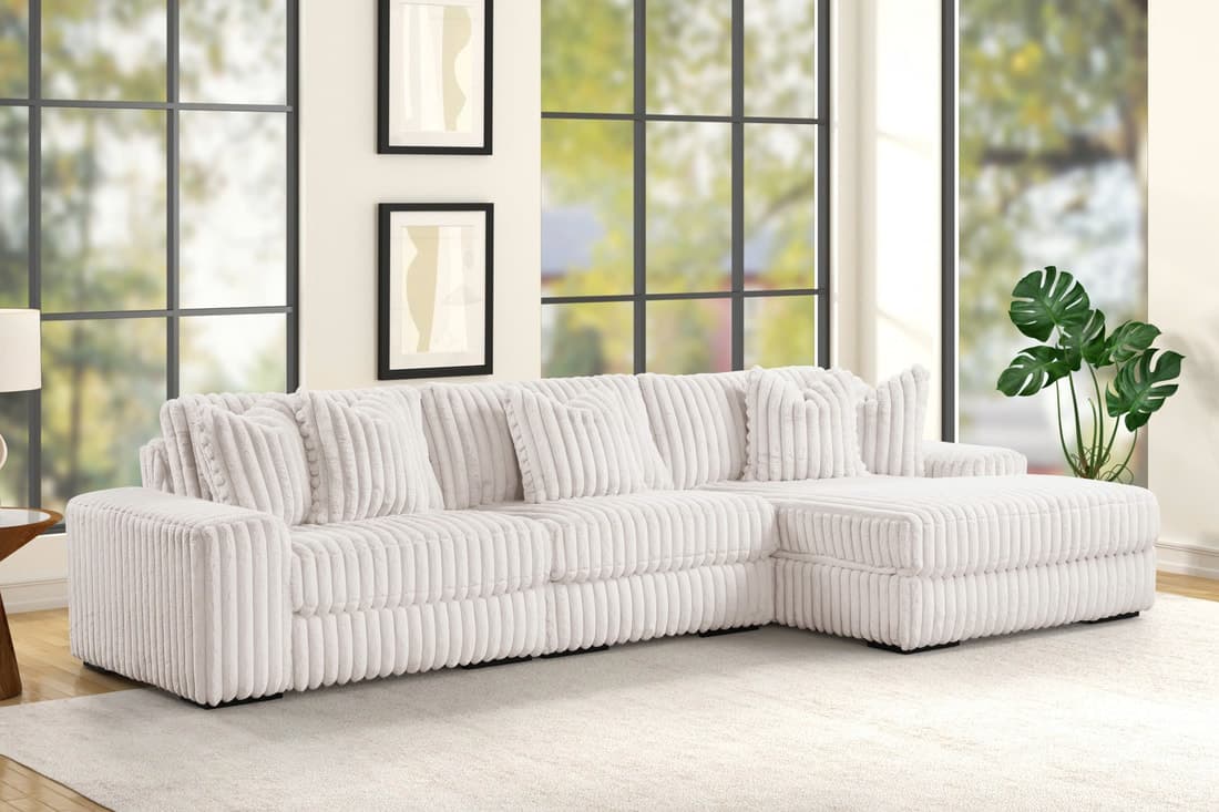 SUNDAY2 BEIGE 3PC Sectional  | image 1