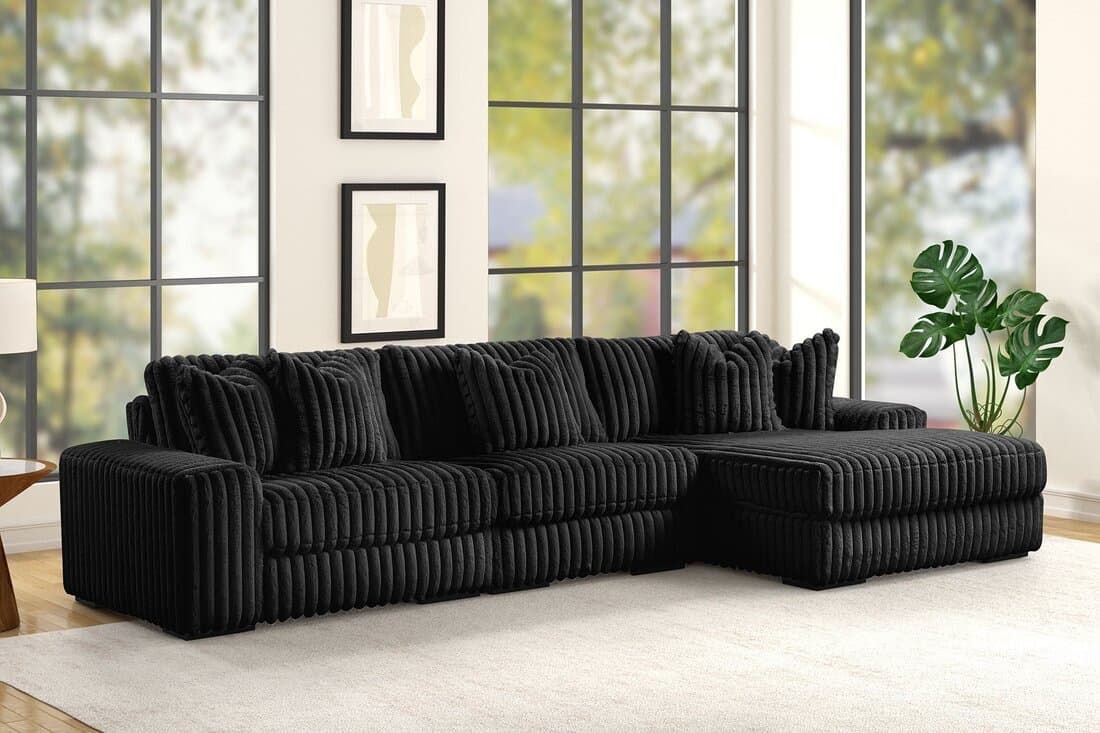 SUNDAY2 BLACK 3PC Sectional  | image 1