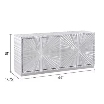 A-C10 Selene Silver Leaf Console  | image 2