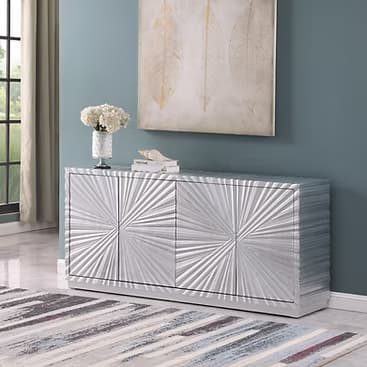 A-C10 Selene Silver Leaf Console  | image 4