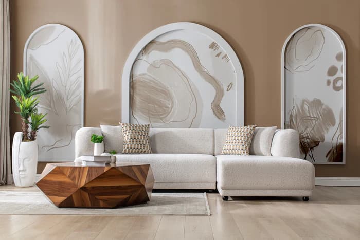 Lyna Ivory 2 Pc 105" RAF Sectional  | image 1