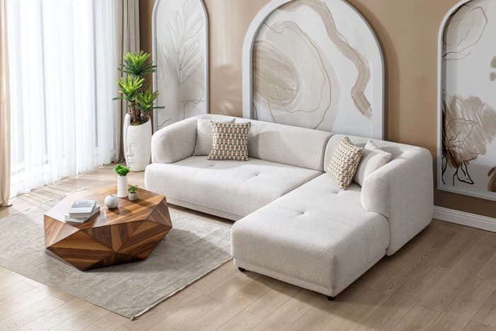 Lyna Ivory 2 Pc 105" RAF Sectional  | image 6