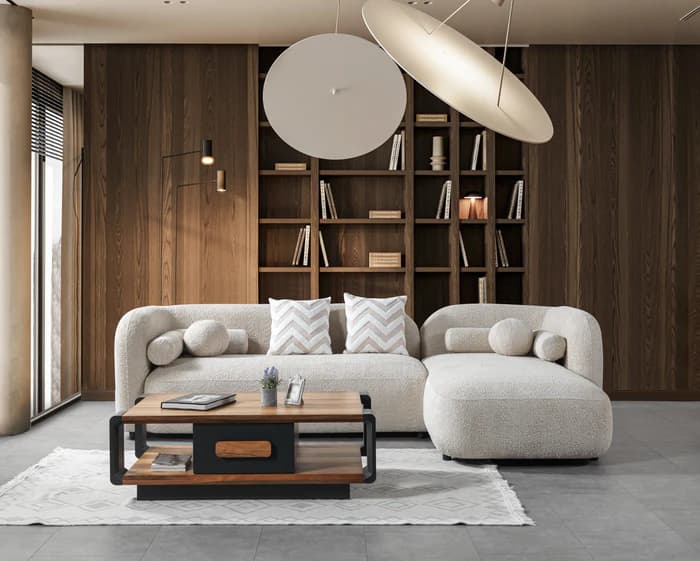 Liva Boucle RAF 110" Sectional  | image 4