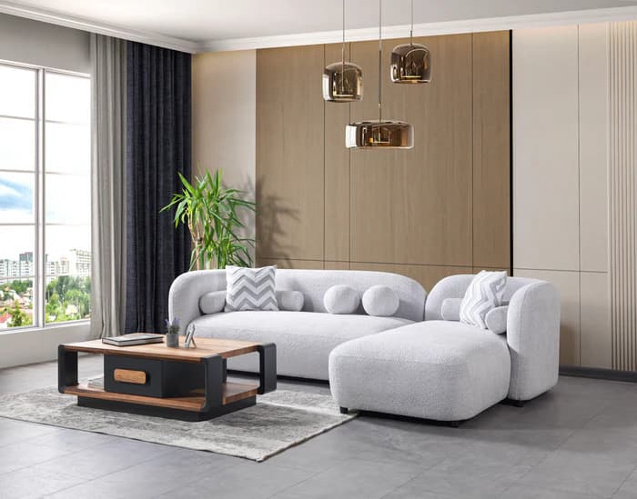 Liva Boucle RAF 110" Sectional  | image 5