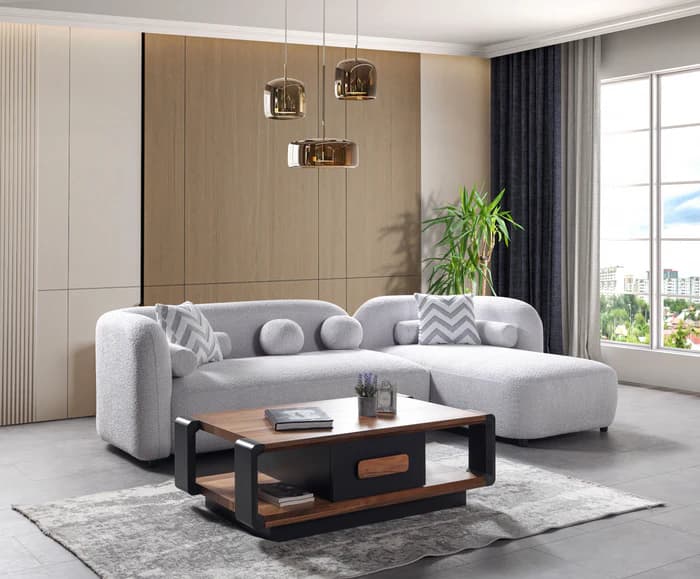 Liva Boucle RAF 110" Sectional  | image 6