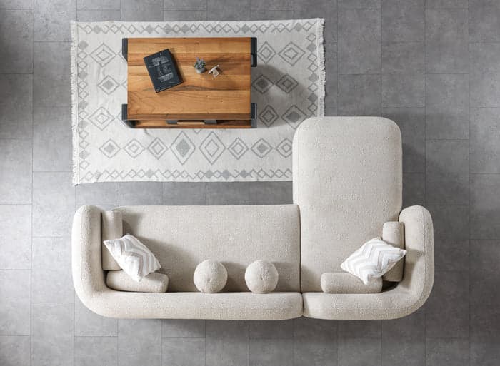 Liva Sand Boucle LAF 110" Sectional  | image 3