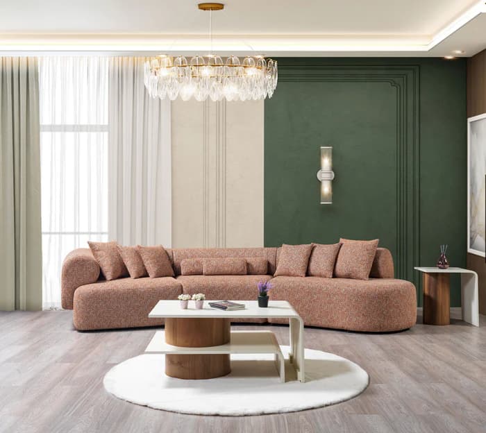 Lena  Boucle 3-Piece Curved 145" Sectional  | image 6