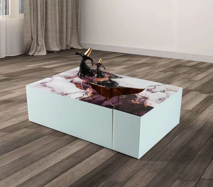 Dream White Marble 3 Pc Coffee Table  | image 6