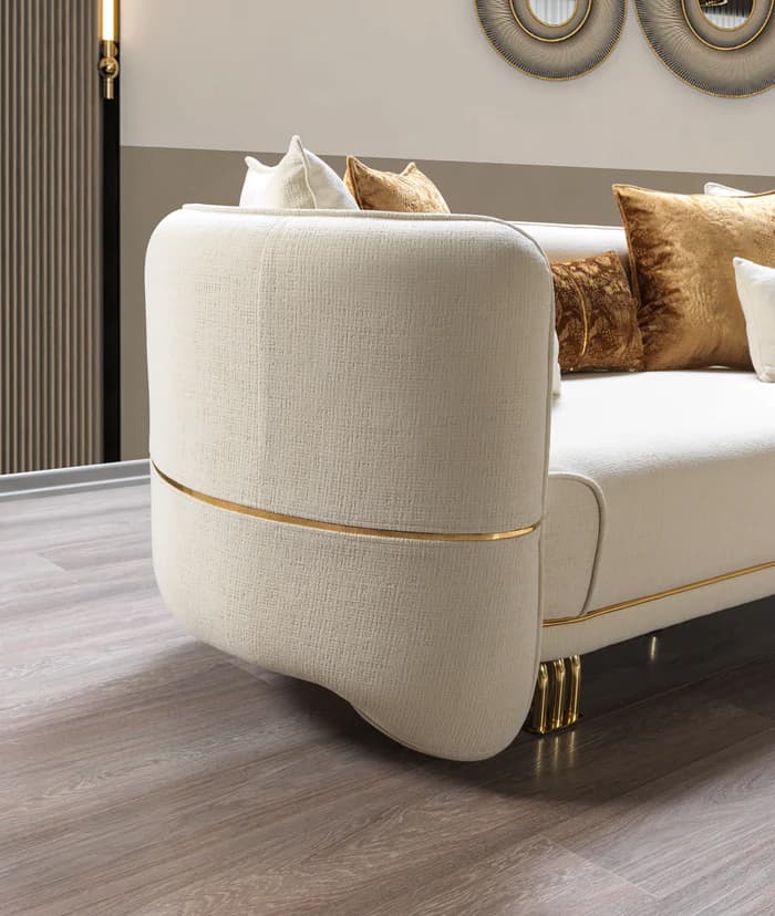Helena Ivory Velvet Sofa 94" & Loveseat 82"  | image 4