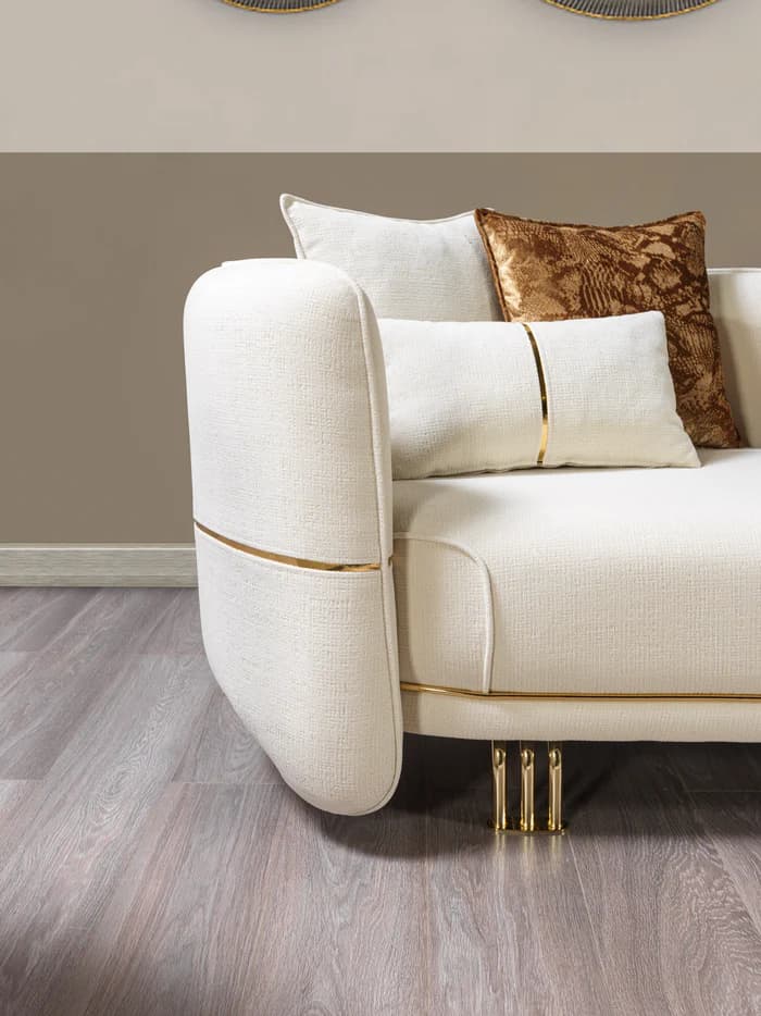 Helena Ivory Velvet Sofa 94" & Loveseat 82"  | image 5