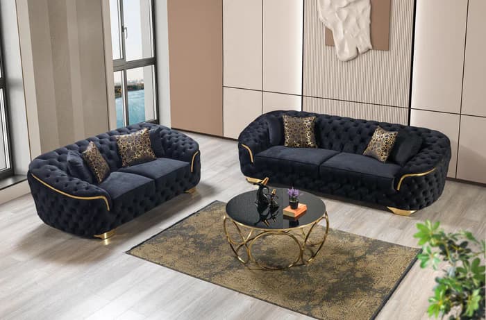 Lupino Velvet Sofa 95" & Loveseat 82"   | image 2