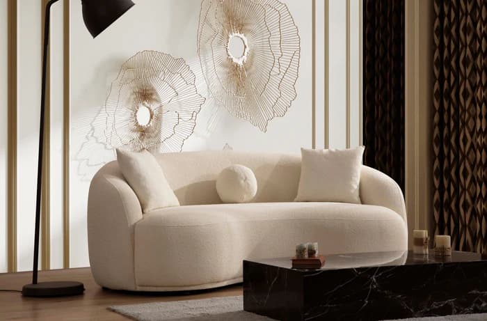 Bonita Ivory Boucle Loveseat  | image 5