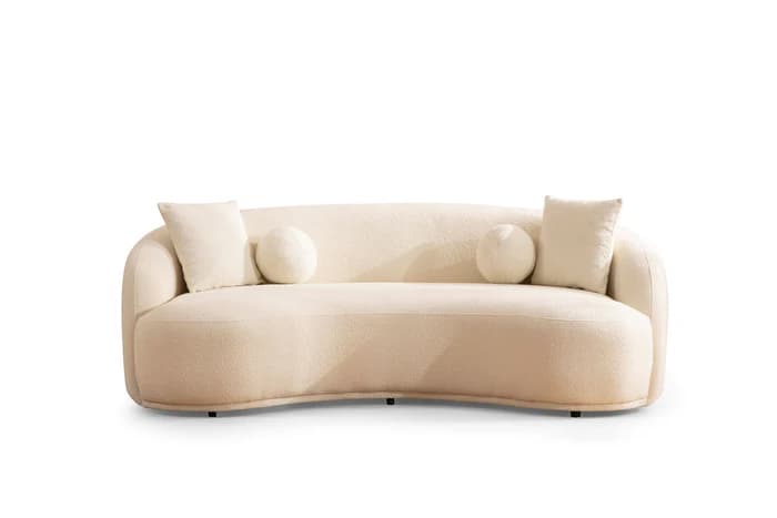 Bonita Ivory Boucle Loveseat  | image 8