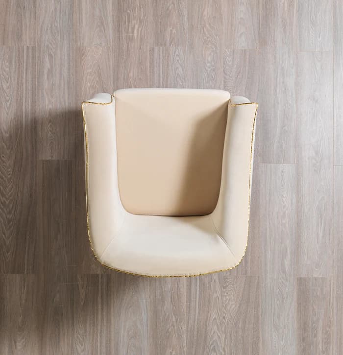 Belinda Ivory  Velvet Chair  | image 3