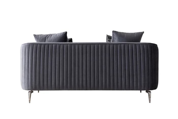 Angela Gray Velvet Sofa 91" & Loveseat 71"  | image 8