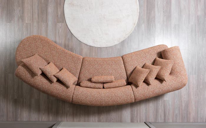 Lena  Boucle 3-Piece Curved 145" Sectional  | image 14