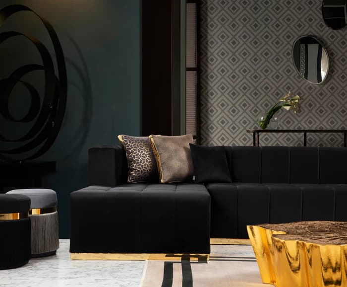 Elisha Velvet Double Chaise 140" Sectional  | image 11