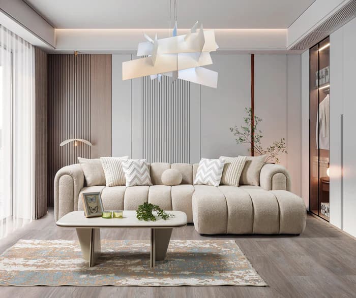 Lis Boucle RAF 115" Sectional  | image 11