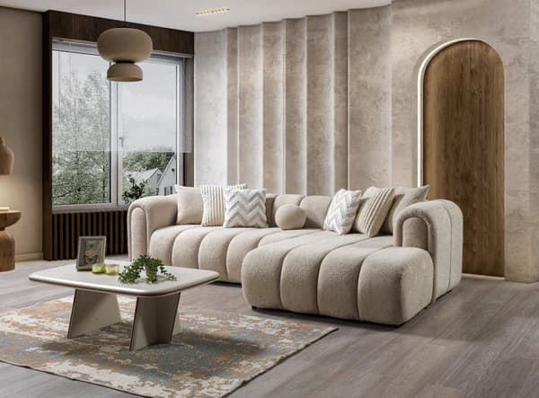 Lis Boucle RAF 115" Sectional  | image 17