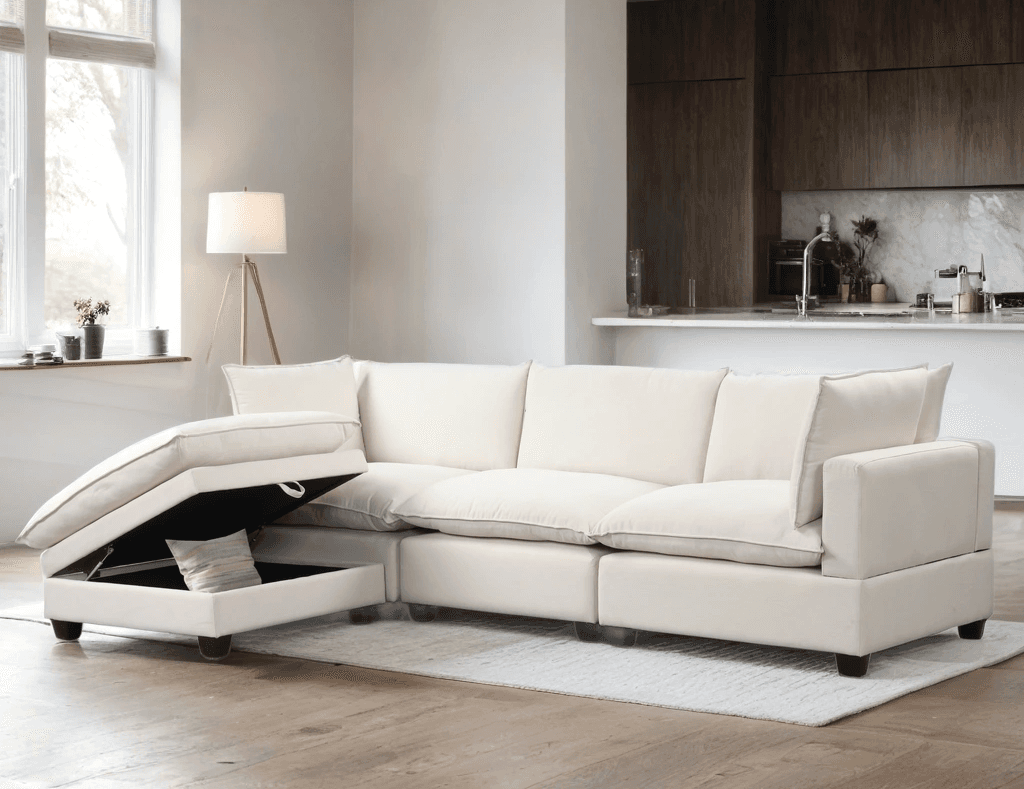 Cloud2 Sand Linen Modular Sectional  | image 1